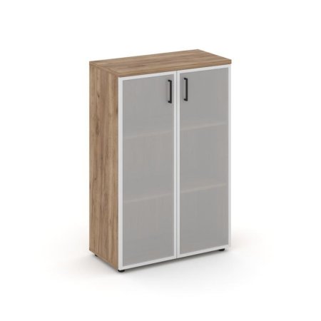 Шкаф средний широкий SN.STS.E-206 (796х400х1203) (Дуб Табак/Сатин)