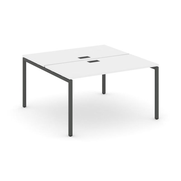 Рабочая станция 2-х сторонняя SN-4P.DRS-021 (980х1632х750) (Белый/Металл Антрацит)