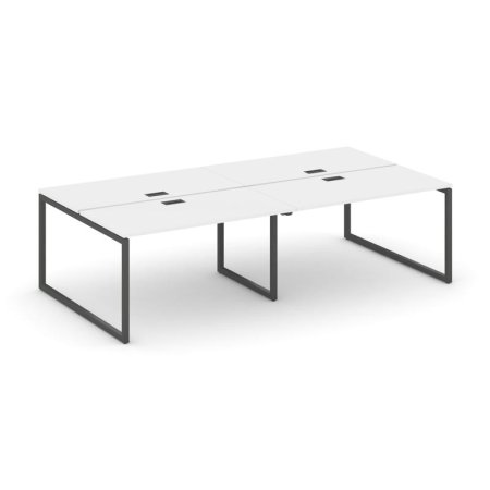 Рабочая станция 2-х сторонняя SN-4O.DRS-034 (3160х1232х750) (Белый/Металл Антрацит)