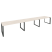 Рабочая станция на О-образном м/к Onix O.MO-RS-3.4.8 4740x800x750 (Тиквуд Темный/Белый Металл)
