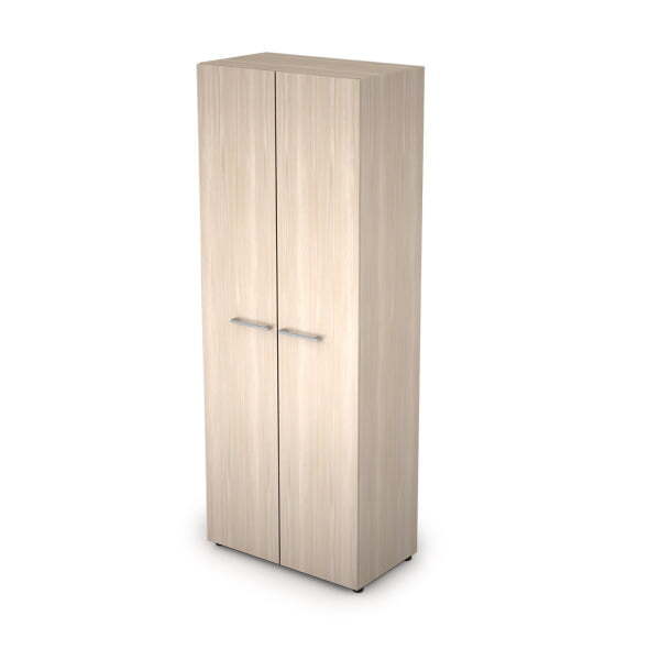 4Ш.005.1 Шкаф стеллаж высокий закрытый без замка (798x430x2112) (Шамони светлый)