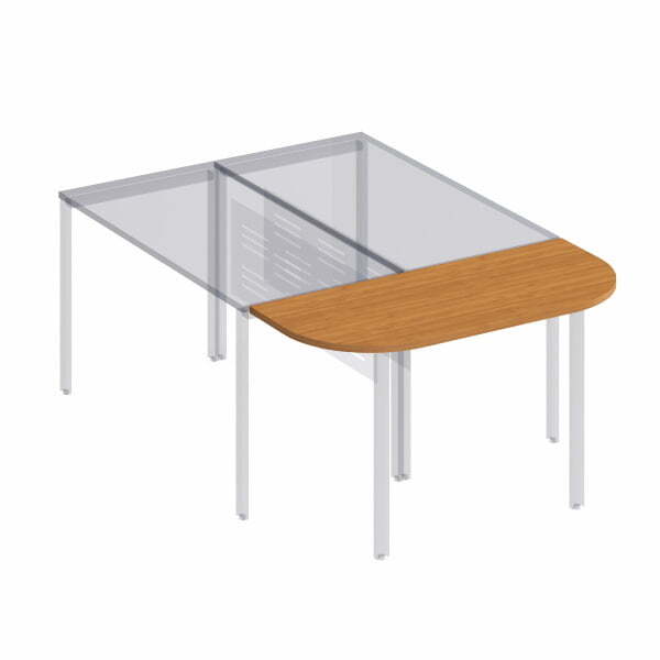 Брифинг-приставка без опор Формула МП ФР 432 1340x590x22 (Вяз светлый)