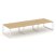 Рабочая станция 2-х сторонняя SN-5O.DRS-072 (3540х1432х750) (Тиквуд Светлый/Металл Антрацит)