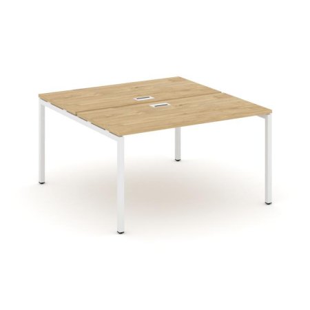 Рабочая станция 2-х сторонняя SN-4P.DRS-013 (1380х1432х750) (Тиквуд Светлый/Металл Белый)