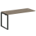 Проходной наборный элемент рабочей станции Metal System Style БО.ПРС-СП-1.4 1600x720x750 (Дуб Наварра/Серый металл)