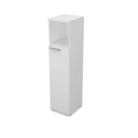 9П.004.2 Пенал с нишей (400x450x1645) (Белый премиум)