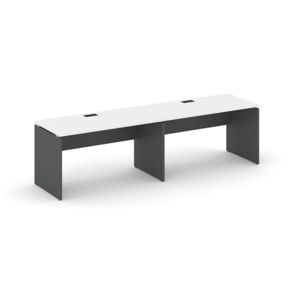 Рабочая станция 1 сторонняя SN-D.ORS-024 (3160х800х750) (Белый/Антрацит)