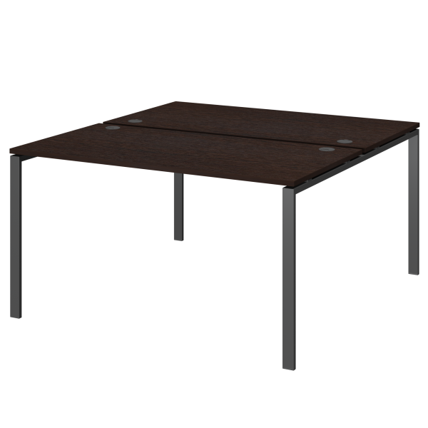 Бенч двойной на 2 рабочих места Арго-М АМБ-002.60 1200x1236x760 (Дуб венге/Антрацит)