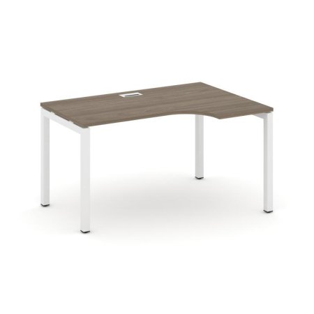 Стол рабочий эргономичный SN-5P.SPA-011(R) (1380х700/980х750) (Вяз Благородный/Металл Белый)