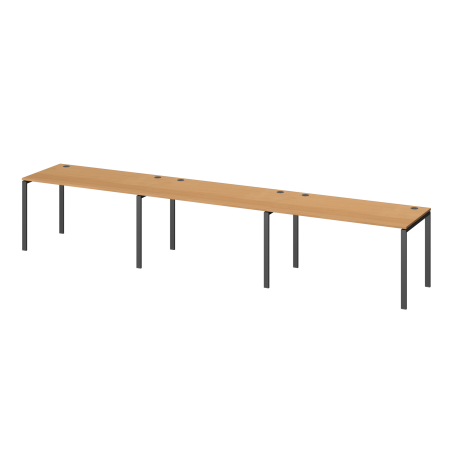 Бенч линейный на 3 рабочих места Арго-М АМБЛ-003-3 4200x730x760 (Ольха/Антрацит)
