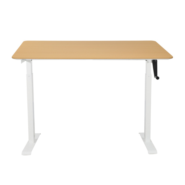 Стол c ручным приводом LA-T33-M1 (1200x700x725-1165) (Бук | Белый)