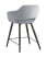 Стул полубарный Саймон велюр серый (Стул полубарный Саймон серый)
