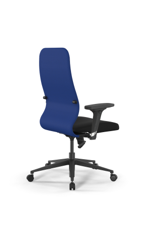 Кресло для руководителя Метта Sit 8 B2-10D - UMF(X1) /Uh02/Wh00/D02P(M09.B11.G19.W02 (Синий | Черный)