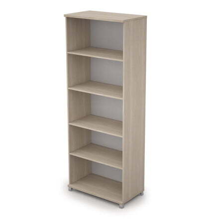 6Ш.005 Стеллаж широкий (800x450x2116) (Шамони светлый)