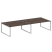 Рабочая станция Metal System Style БО.СМ-4.5 3600x1475x750 (Дуб Наварра/Серый металл)
