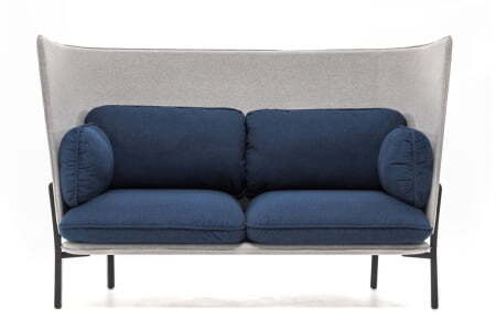 BELLAGIO Диван 2-местный высокий (СЕРО-СИНИЙ)