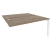 Стол-приставка двойной на П-образном м/к к опорным элем. Onix O.MP-D.SPR-4.8 1580x1635x750 (Тиквуд Темный/Белый Металл)