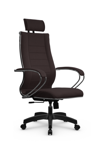 Кресло для руководителя Метта МЕТТА B 2m 34P/подл.127/осн.001 (Темно-коричневый)