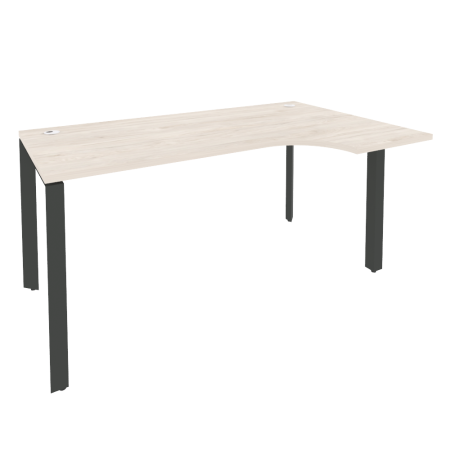 Стол эргономичный правый на П-образном м/к Onix O.MP-SA-1R 1580x980x750 (Денвер Светлый/Черный металл)