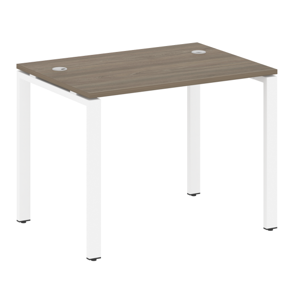 Стол письменный Metal System Style БП.СП-1 1000x720x750 (Вяз/Белый металл)