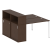 Рабочая станция с опорным шкафом-купе Metal System Style БП.РС-СШК-2.2 1610x1475x1098 (Дуб Наварра/Серый металл)