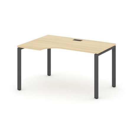Стол рабочий эргономичный SN-6P.SPA-011(L) (1380х700/980х750) (Акация Лорка/Металл Антрацит)