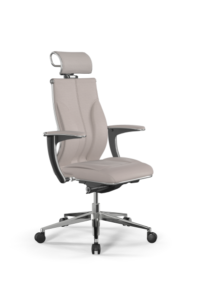 Кресло для руководителя Метта Samurai M3-11U - Infinity /Kc06/Wm06/U1mL-mL/H2cL-3D(M26.B32.G25.W03) (Светло-бежевый)