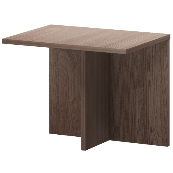 Окончание стола для заседаний Акцент КТ-06.38 900x670x750 (Темный шимо)