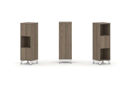 Набор стеллажа 2-х сторонний, 3 яруса SN.NSD-311 (387х400х1248) (Вяз Благородный/Металл Белый)