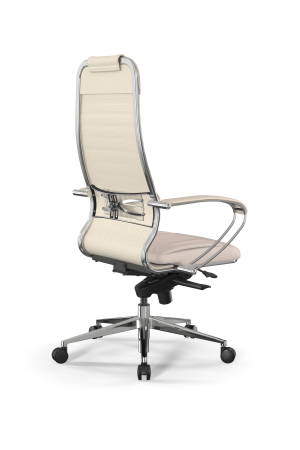 Кресло для руководителя Метта Samurai L1-4K - Infinity /Uc02/Wm06/K2cL(M06.B32.G11.W03) (Молочный)