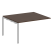 Проходной наборный элемент переговорного стола Metal System Style БП.ППРГ-3 1400x1235x750 (Дуб Наварра/Серый металл)