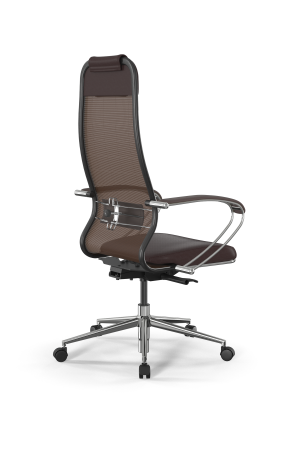 Кресло для руководителя Метта SynchroSit 10 B1-115K - X2+Extra /Um00/Wm12/K1cL(M23.B23.G18.W02) (Темно-коричневый)