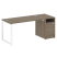 Рабочая станция Metal System Style БО.РС-СТП1.3 1812x720x750 (Дуб Наварра/Серый металл)
