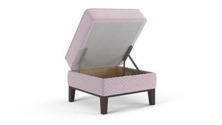 Пуф Monreal 600 (650x650x480) Розовый (Розовый)