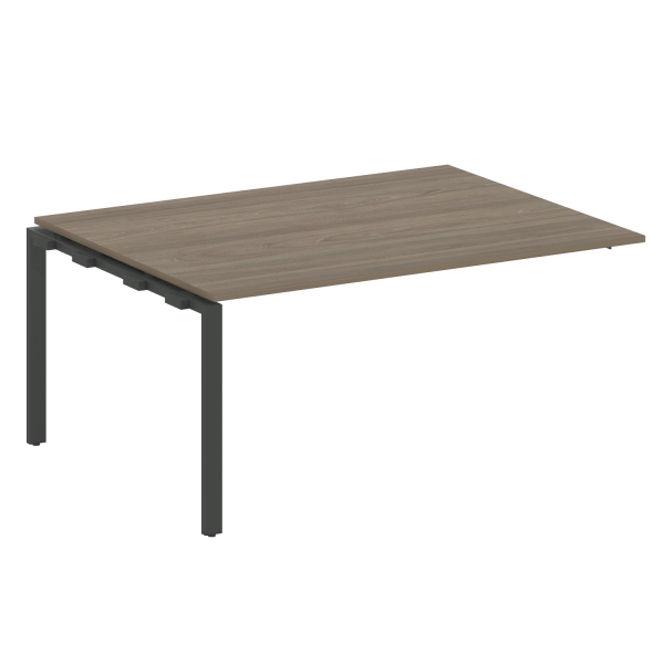 Проходной наборный элемент переговорного стола Metal System Style БП.ППРГ-4 1600x1235x750 (Вяз/Антрацит металл)