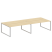 Рабочая станция Metal System Style БО.СМ-4.5 3600x1475x750 (Дуб Наварра/Серый металл)