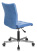 Кресло CH-330M голубой Velvet 86 крестов. металл хром (Голубой)
