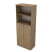 9Ш.005.3 Шкаф высокий с открытой полкой (800x450x2045) (Teakwood)