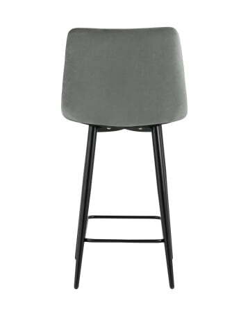 Стул полубарный Джанго велюр серый высота сиденья 60 см (Стул полубарный Джанго серый)