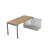 СТН-П.979 Стол системы БЕНЧ линейный три опоры, начальный (1400x700x750) (TeakwoodСерый)