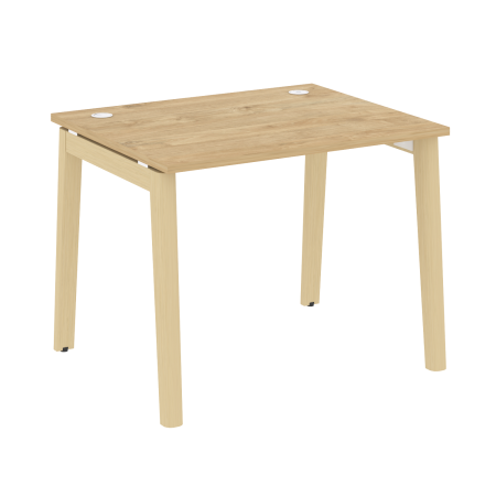 Стол рабочий на деревянных опорах Onix Wood OW.SP-1.8 980x800x750 (Тиквуд Светлый/Дуб Светлый)