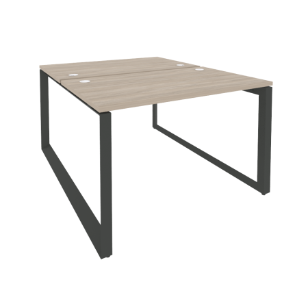 Рабочая станция на О-образном м/к Onix O.MO-D.RS-2.2.7 1180x1475x750 (Дуб Аттик/Черный металл)