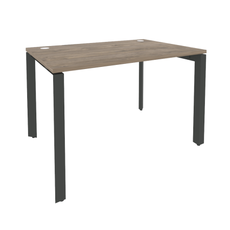 Стол рабочий на П-образном м/к Onix O.MP-SP-2.8 1180x800x750 (Тиквуд Темный/Черный металл)