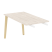 Брифинг-приставка на деревянных опорах Onix Wood Direct OW.BR-13 1180x720x750 (Тиквуд Темный/Дуб Светлый)
