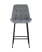 Стул полубарный Флекс велюр серый (Стул полубарный Флекс серый)