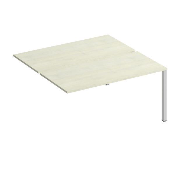 Секция стола рабочей станции на металлокаркасе КФ (2х160) Комфорт КФ К.1146-1 1600x1540x750 (Дуб шамони светлыйСерый)