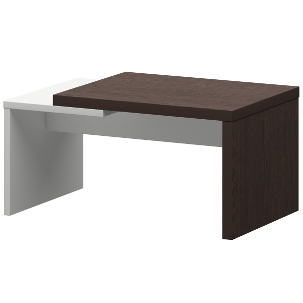 Стол журнальный Кортез KZH-09 900x550x450 (Дуб венге/Белый)