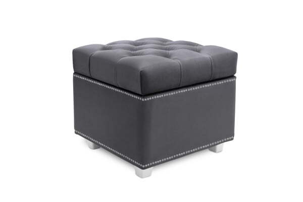 Пуф Marcele 400 (420x420x450) Серый (Серый)