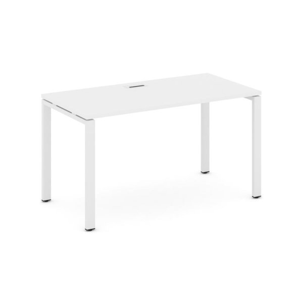Стол письменный SN-6P.SP-001 (980х600х750) (Белый/Металл Белый)