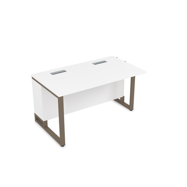 16СПН.192 Стол прямой бенч, начальный модуль  (1200x900x750) (Белый Премиум | Tabaco)